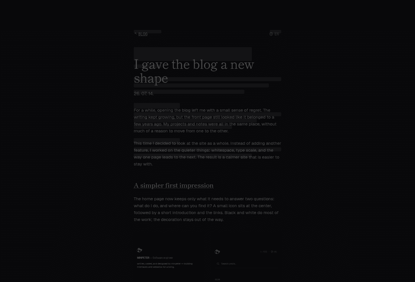Blog post skeleton overlay after the adjustment