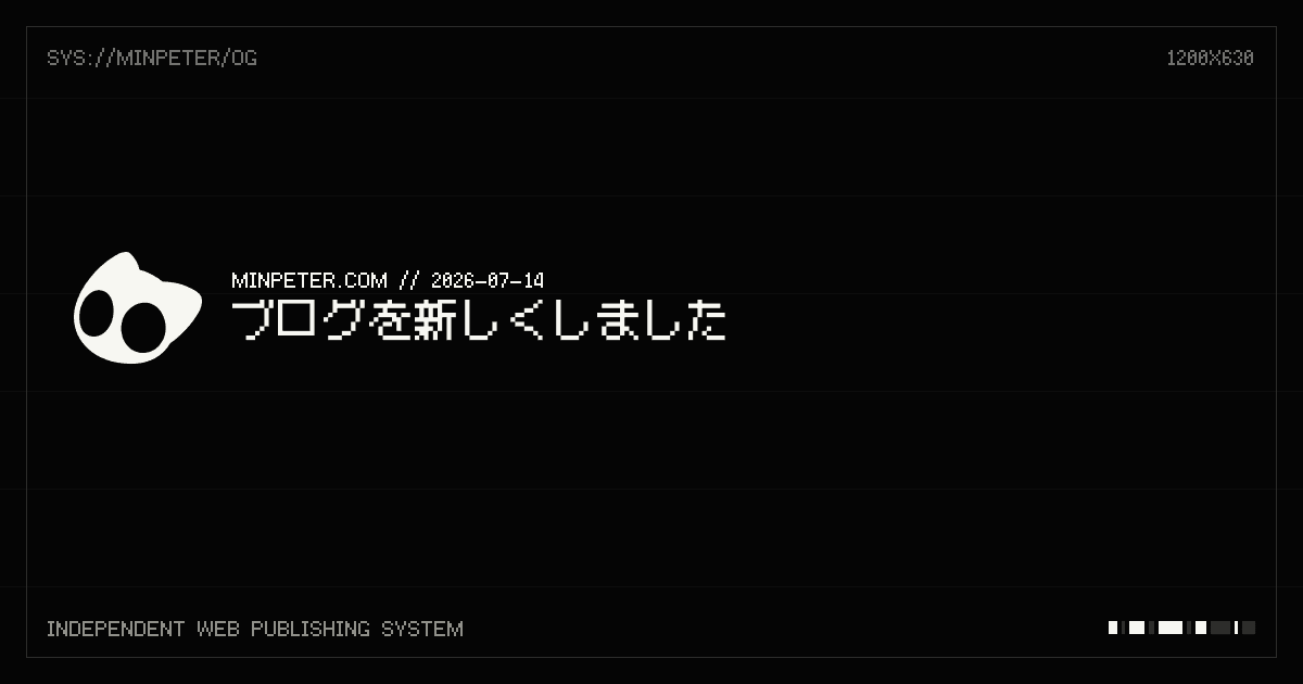 この記事のタイトルと公開日から自動生成したOpen Graph画像